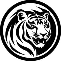 Tiger - - minimalistisch und eben Logo - - Vektor Illustration