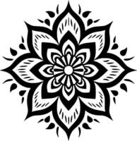 mandala, minimalistisch und einfach Silhouette - - Vektor Illustration