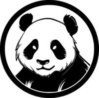 Panda - - minimalistisch und eben Logo - - Vektor Illustration