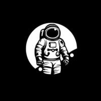 Astronaut, schwarz und Weiß Vektor Illustration