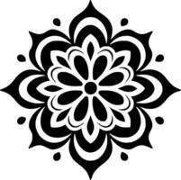 Mandala - - minimalistisch und eben Logo - - Vektor Illustration