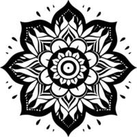 mandala, minimalistisch und einfach Silhouette - - Vektor Illustration