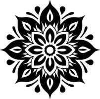 mandala, minimalistisch und einfach Silhouette - - Vektor Illustration