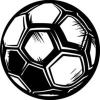 fotboll - minimalistisk och platt logotyp - vektor illustration