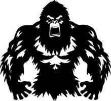 Bigfoot - - minimalistisch und eben Logo - - Vektor Illustration