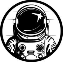 Astronaut, minimalistisch und einfach Silhouette - - Vektor Illustration