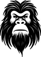 Bigfoot - - minimalistisch und eben Logo - - Vektor Illustration