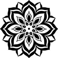 mandala, minimalistisch und einfach Silhouette - - Vektor Illustration