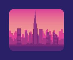 dubai illustration vektor