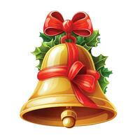 Weihnachten Glocke auf Weiß Hintergrund vektor