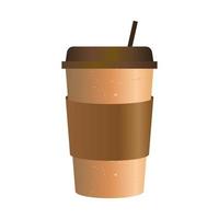 isolierte Kaffeetasse-Vektor-Design vektor
