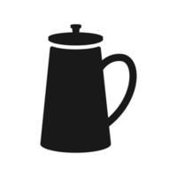 isolierte Kaffeekanne Vektor-Design vektor