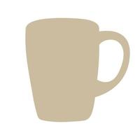 isolerad kaffemugg vektor design