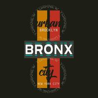 Bronx Text Logo Vektor t Hemd Design