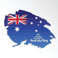 glad australiens dag. vektor