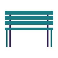 Parkstuhl Möbel isolierte Symbol vektor