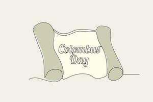 Farbe Illustration von ein Kolumbus Tag Konzept vektor