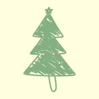 immergrüner Weihnachtsbaum vektor