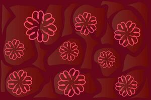 abstrakt Blumen- Muster Hintergrund Illustration kreativ Design. Rosa Blumen- Muster. vektor