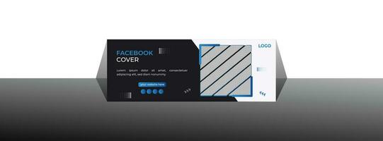 modern Facebook Startseite Design vektor