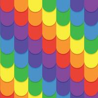 geometrisk mönster i de form av regnbåge färgad färgrik vågor. vektor