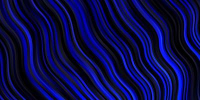 dunkelblauer Vektorhintergrund mit Kurven vektor