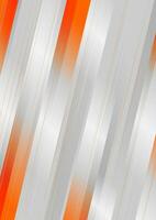 Orange und Silber Streifen abstrakt geometrisch Hintergrund vektor