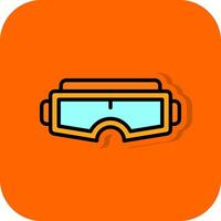 Vr-Brille-Vektor-Icon-Design vektor