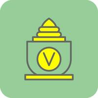 Vase-Vektor-Icon-Design vektor