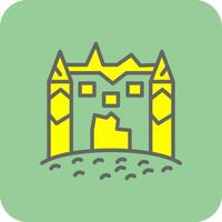 Eis Schloss Vektor Symbol Design