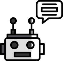 Chatbot-Vektor-Icon-Design vektor