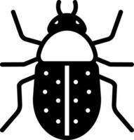 solide Symbol zum Käfer vektor
