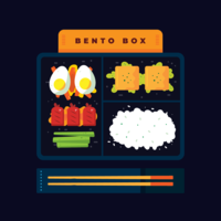 Bento-Box-Vektor vektor