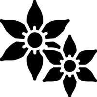 solide Symbol zum Jasmin vektor