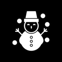 Schneemann-Vektor-Icon-Design vektor