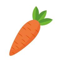 isoliertes Karottengemüse-Vektordesign