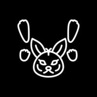 Arktis Hase Spuren Vektor Symbol Design