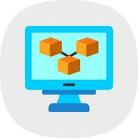 Blockchain-Vektor-Icon-Design vektor