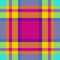 Textur Muster Stoff von Textil- Plaid Hintergrund mit ein prüfen nahtlos Vektor Schottenstoff.