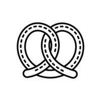 Brezel Symbol im Vektor. Illustration vektor