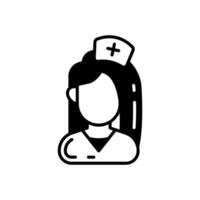 Krankenschwester Symbol im Vektor. Illustration vektor