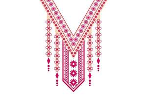 schön ethnisch Halsband Spitze orientalisch Muster traditionell auf schwarz Hintergrund. aztekisch Stil Stickerei abstrakt Vektor Illustration. Designs zum Mode Textur, Stoff, Mode Frauen, drucken, Kleider