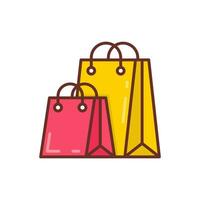 Einkaufen Tasche Symbol im Vektor. Illustration vektor