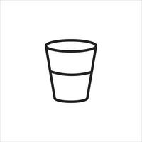 glas av vatten ikon vektor illustration symbol