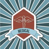 läkare logotyp ikon design vektor