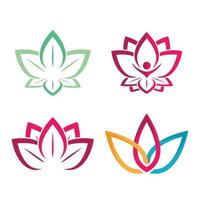 Beauty Lotus Logo Bilder vektor