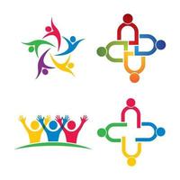 Community Care Logo Bilder Design vektor