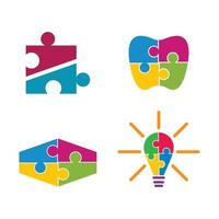 Puzzle Logo Bilder Illustration vektor