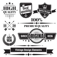Vintage Retro Vector Logo för banner