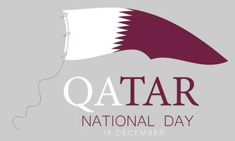 qatar nationell dag. bakgrund, baner, kort, affisch, mall. vektor illustration.